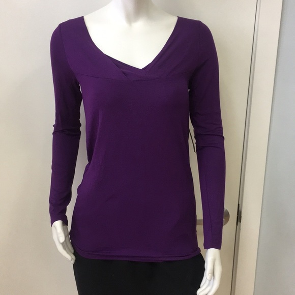 Mac & jac Purple long sleeve top Nwt - Picture 1 of 3
